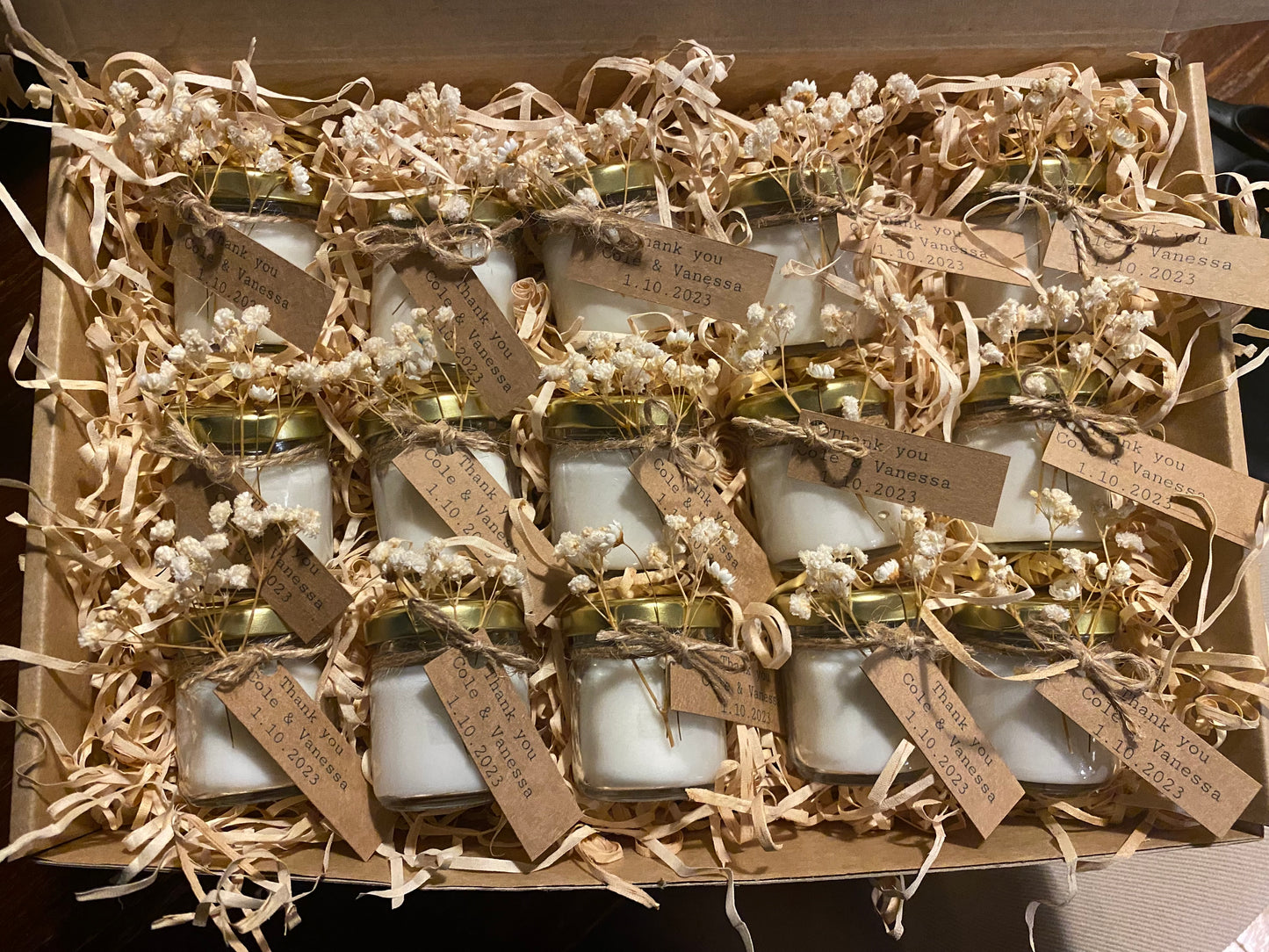 Custom Baby Wreath Mini Soy Wax Candles